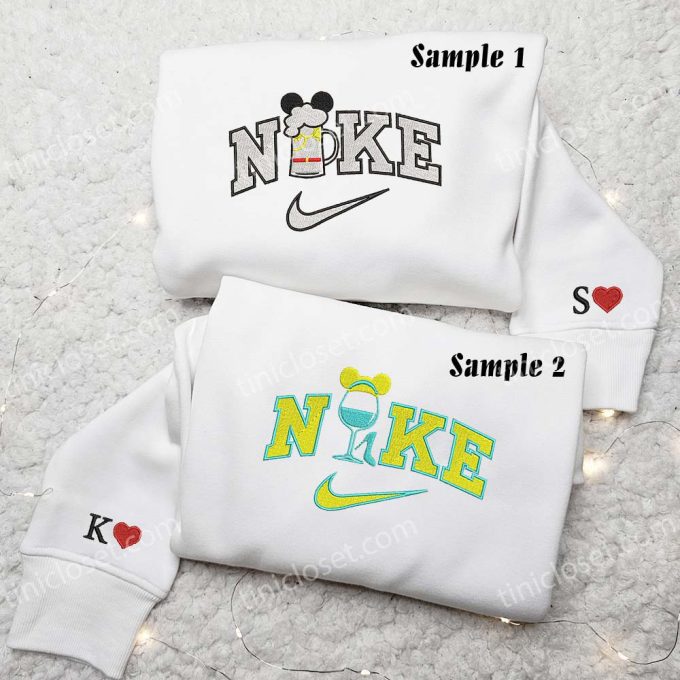 Cinderella & Prince Charming Embroidered Couples Shirts – Perfect Drink Apparel!