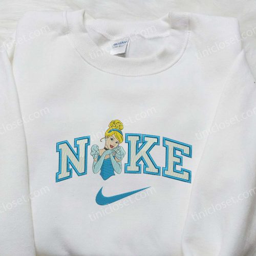 Cinderella Smile x Nike Embroidered Shirt – Customized Trendy Apparel