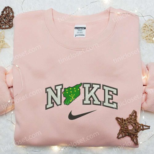 Circassian x Nike Embroidered Shirt – National Flag & Nike Inspired Design