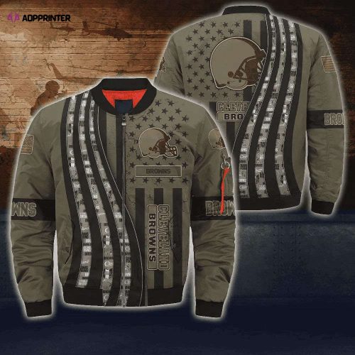 Cincinnati Bengals Players Pattern Bomber Jacket – Yellow And Blue