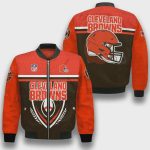 Cleveland Browns Traditional Football Pattern Bomber Jacket