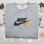 Color Dripping x Nike Embroidered Sweatshirt & T-shirt: Best Family Gift Ideas