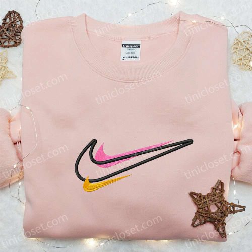 Color x Nike Swoosh Embroidered Shirt: Custom Birthday Gift Ideas