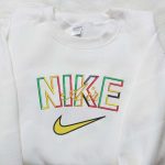 Colorful Nike Air Inspired Embroidered Shirt – Unique & Stylish Athletic Wear