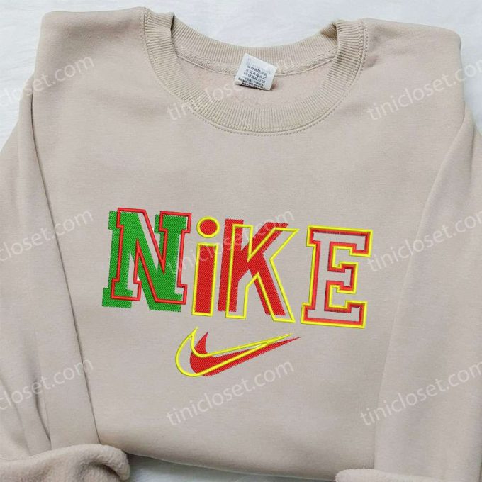 Colorful Nike Embroidered Sweatshirt & Shirt: Best Birthday Gift Ideas