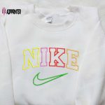 Vibrant Nike-Inspired Embroidered Shirt: Unique & Colorful Design