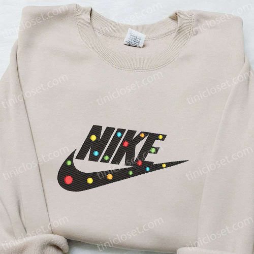 Colorful Nike Embroidered Shirt Sweatshirt & Custom Hoodie – Vibrant Nike Inspired Designs