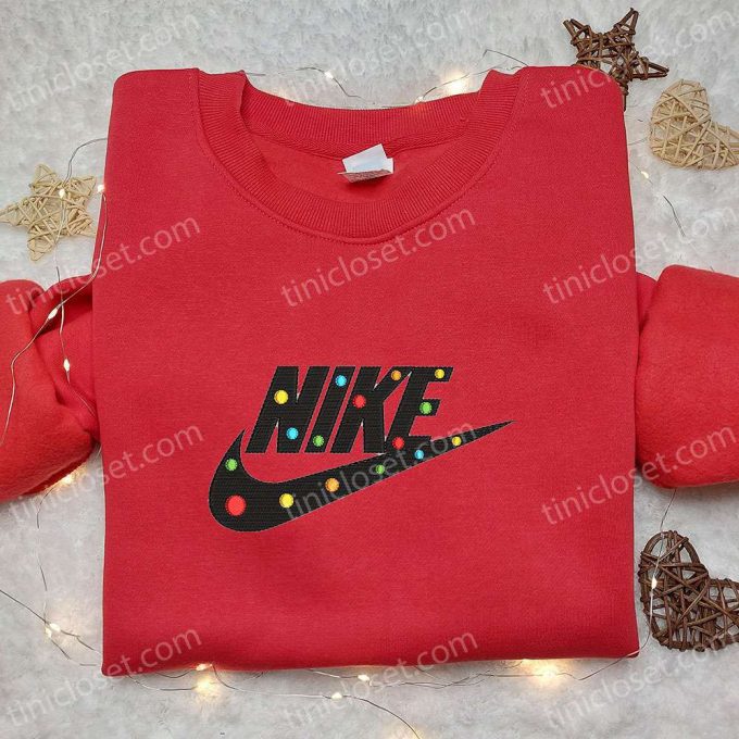 Colorful Nike Embroidered Shirt Sweatshirt & Custom Hoodie – Vibrant Nike Inspired Designs