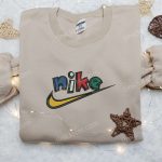 Custom Nike x Swoosh Embroidered Shirt – Vibrant Colors & Brand Logo Shop Now!