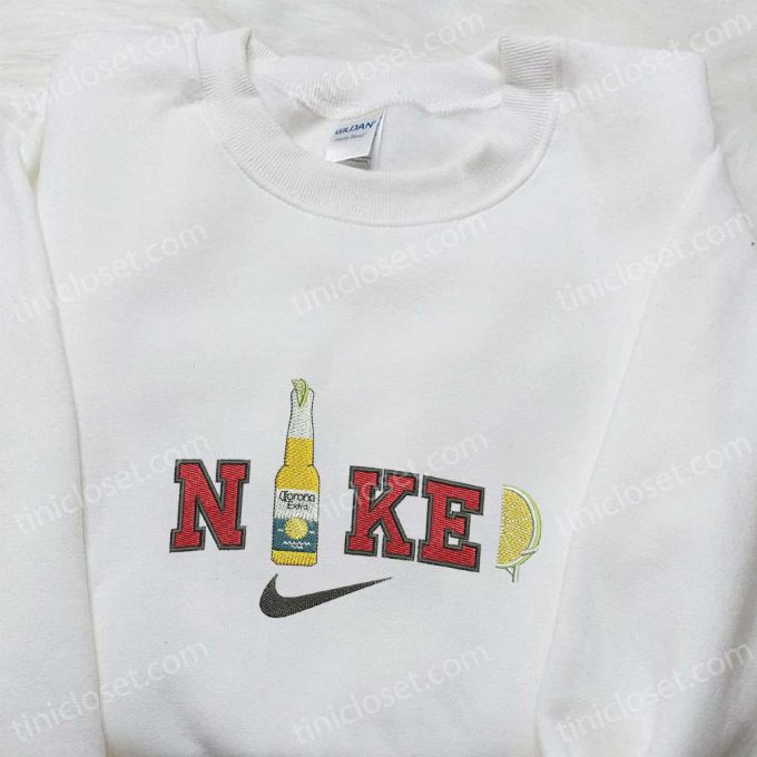 Corona Extra x Nike Embroidered Hoodie & Shirt: Best Gifts for Him – Nike Inspired Apparel