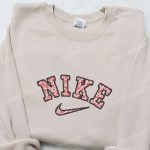 Nike-Inspired Cow Pattern Embroidered Sweatshirt: Best Family Gifts