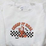 Creep It Real Michael Myers Hoodie: Horror Movie Characters Embroidered Sweatshirt & Spooky Shirt