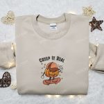 Halloween Embroidered Shirt Hoodie & T-shirt: Creep It Real Pumpkin Boy Skateboard Fun