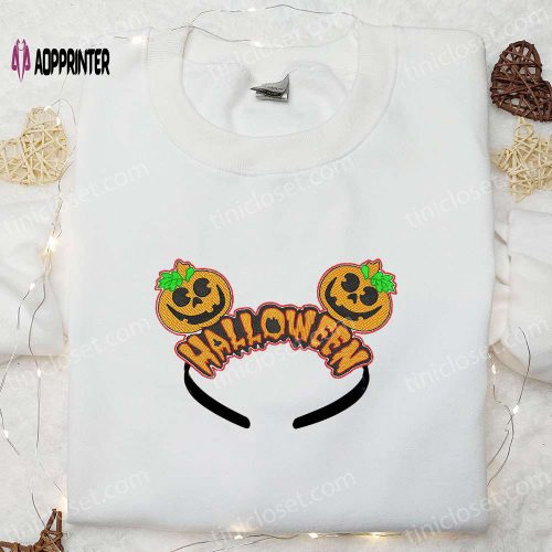 Creepy Zombie Heart Embroidered Shirt – Horror Halloween Design