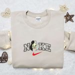 Cruella x Nike Cartoon Embroidered Shirt: Stylish Cruella de Vil & Nike Inspired Design