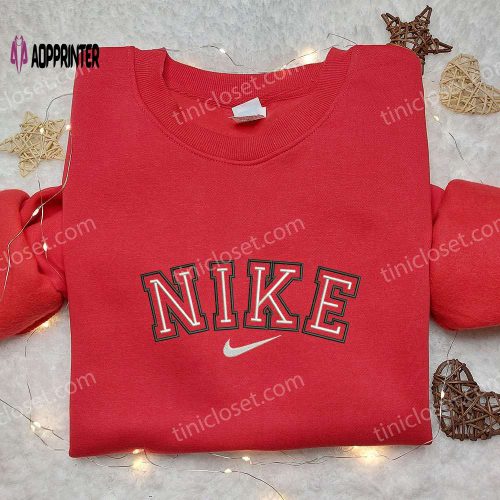 Christmas Tree x Nike Embroidered Sweatshirt: Best Family Gift Nike Inspired Shirt