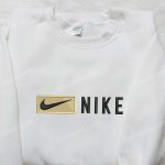 Custom Nike Embroidered Sweatshirt Unique Nike Inspired Shirt Best Birthday Gift Ideas