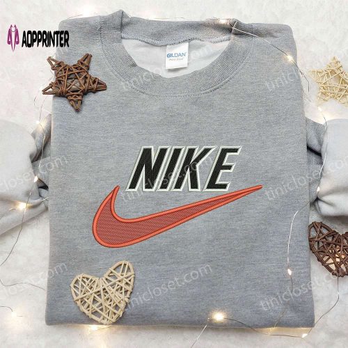 Love Heart x Nike Embroidered Sweatshirt: Best Valentine s Gift Nike Inspired Shirt