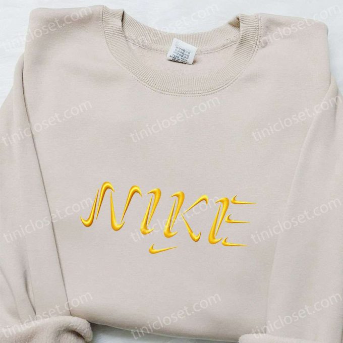 Custom Vintage Nike Embroidered Sweatshirt – Unique Nike Inspired Shirt Perfect Birthday Gift