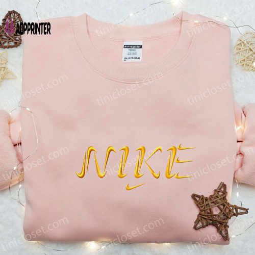 Colorful Nike Embroidered Sweatshirt: Custom Shirt Perfect Family Gift