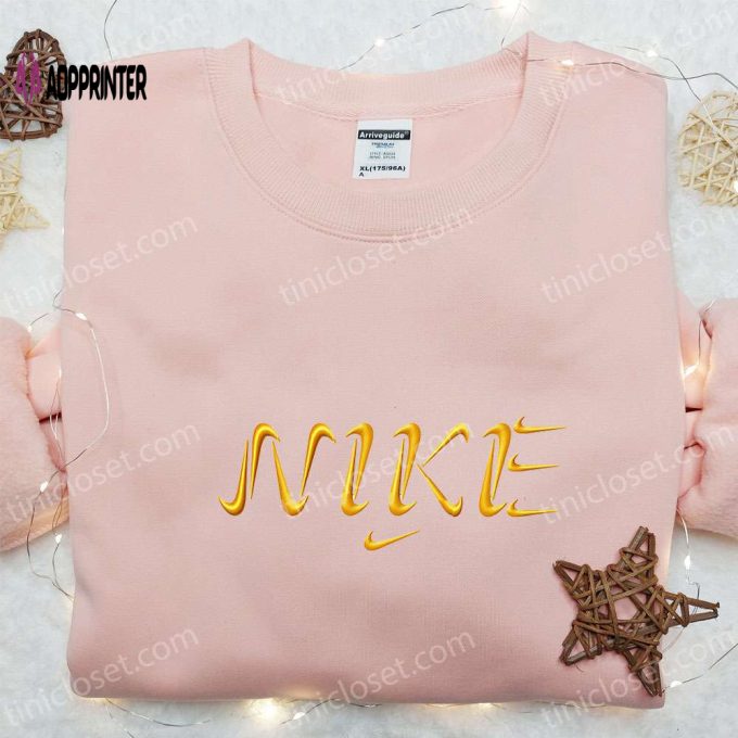 Custom Vintage Nike Embroidered Sweatshirt – Unique Nike Inspired Shirt Perfect Birthday Gift