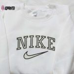 Vintage Nike Embroidered Sweatshirt – Custom Nike Inspired Shirt Perfect Family Gift