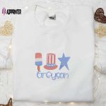 Customized Name Embroidered Shirt: Personalized National Day Gifts