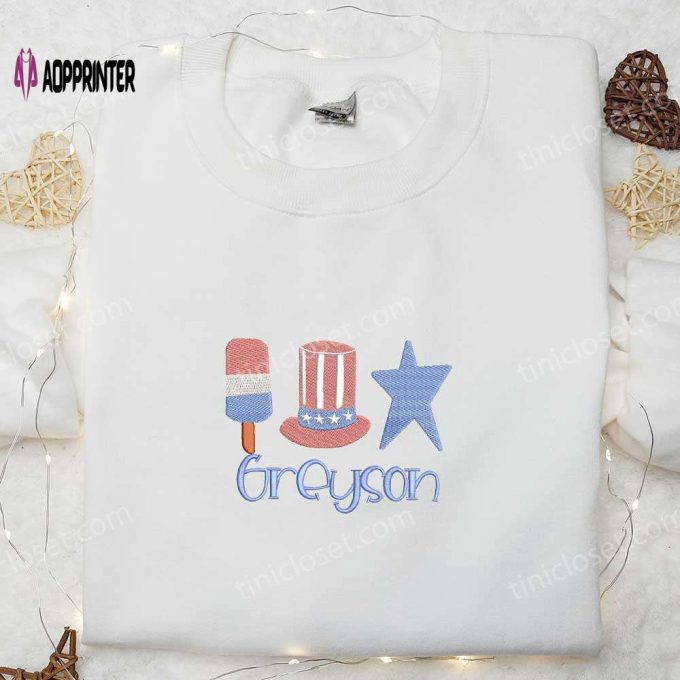 Customized Name Embroidered Shirt: Personalized National Day Gifts