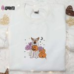 Cute But Creepy Halloween Dog Embroidered Shirt – Best Halloween Gift for Dog Lovers