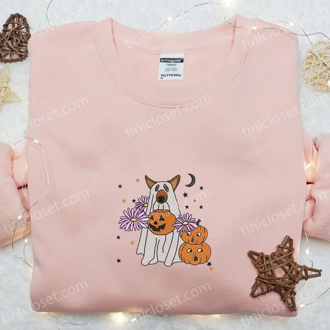 Cute But Creepy Halloween Dog Embroidered Shirt – Best Halloween Gift for Dog Lovers