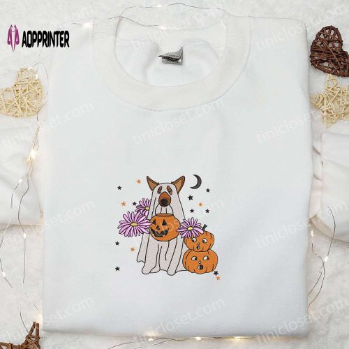 Cute Minnie Ghost Embroidered Shirt: Best Disney Halloween Gift for the Family