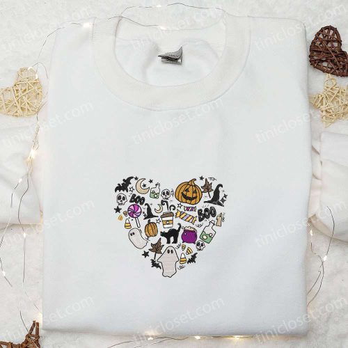 Cute & Cool Halloween Embroidered Shirt: Best Gift for Halloween Lovers