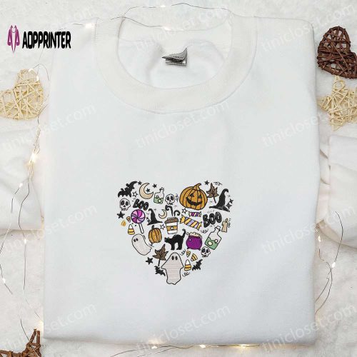 Halloween Minnie Mouse Boo & Disney Embroidered Shirts – Adorably Spooky!