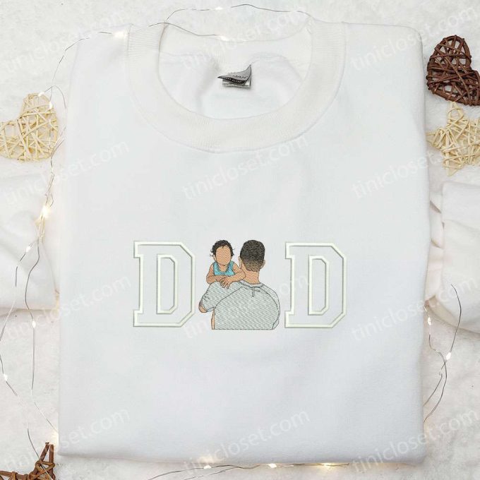 Dad and Baby Father s Day Embroidered Shirt: Celebrate with Matching Outfits!