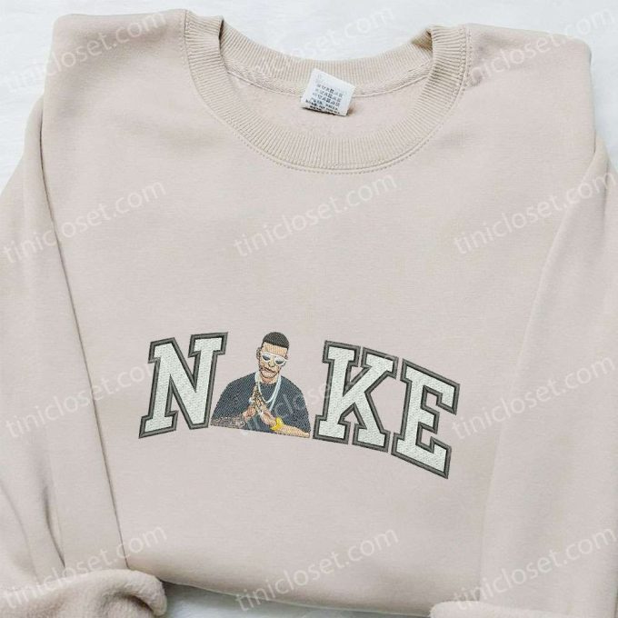 Daddy Yakee x Nike Embroidered Sweatshirt: Celebrity Shirt Custom T-shirt