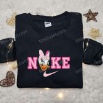 Daisy Duck x Nike Cartoon Embroidered Sweatshirt & Donald Duck Shirt Nike Inspired Apparel