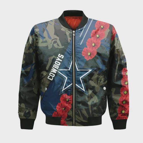 Dallas Cowboys Bomber Jacket 3D Printed Sport Style Keep Go on