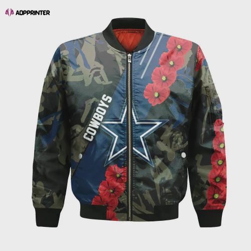 Dallas Cowboys Bomber Jacket 3D Printed Sport Style Keep Go on