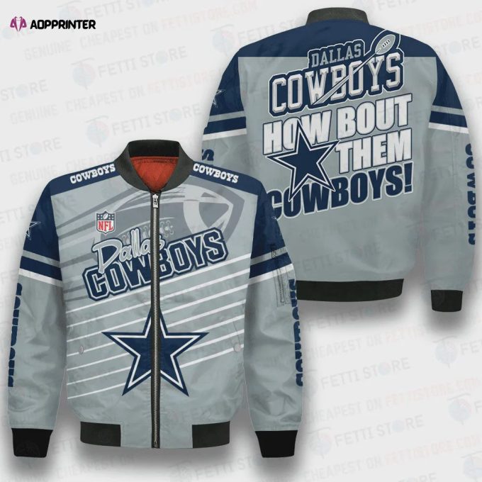 Dallas Cowboys National Football League 3D Bomber Jacket SH1