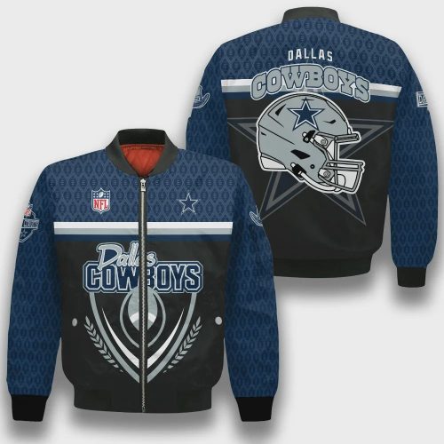 Dallas Cowboys Traditional Football Pattern Bomber Jacket