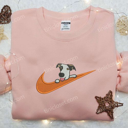 Dalmatian x Nike Embroidered Shirt: Unique Animal Design Customizable Nike Tee