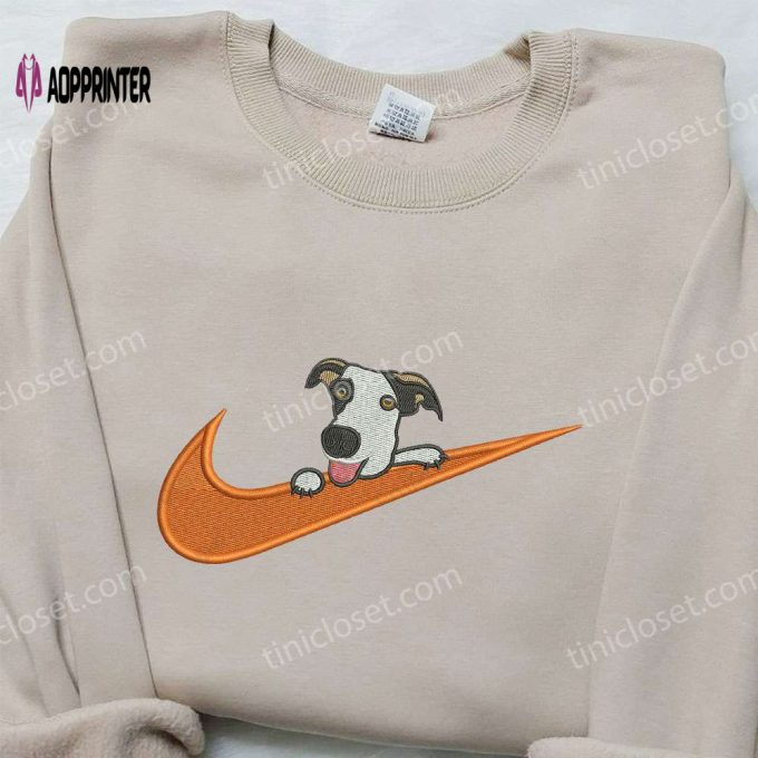 Dalmatian x Nike Embroidered Shirt: Unique Animal Design Customizable Nike Tee