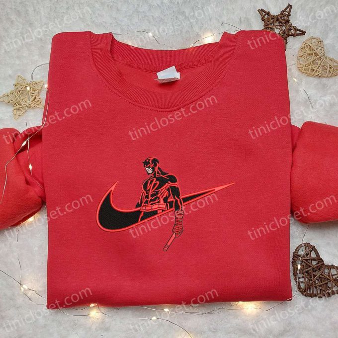 Daredevil x Nike Embroidered Shirt: Marvel Universe Inspired Apparel