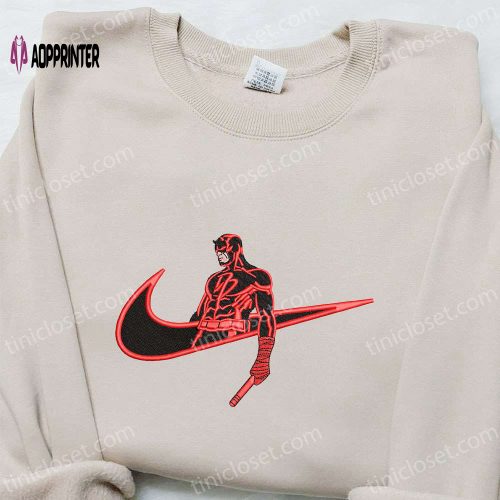 Daredevil x Nike Embroidered Shirt: Marvel Universe Inspired Apparel