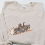 Deathstroke x Nike Swoosh Movie Embroidered Shirt – DC Universe Custom Nike Shirt