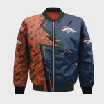 Denver Broncos Bomber Jacket 3D Printed Abstract Pattern Sport