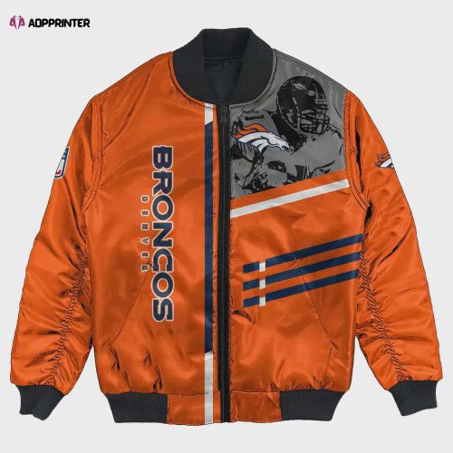 Denver Broncos Bomber Jacket 3D Printed Personalized Football For Fan