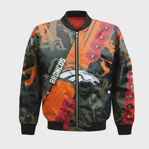 Denver Broncos Bomber Jacket 3D Printed Sport Style Keep Go on