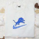 Detroit Lions Just Do It x Nike Swoosh Embroidered Shirt & Hoodie: Perfect NFL Sports Gift