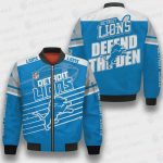 Detroit Lions National Football League 3D Bomber Jacket SH1